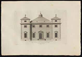Main Façade of a Mansion in Coombank, the Seat of Duke of Argyle in the County of Kent