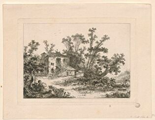 Landscape with a shepherd in the foreground