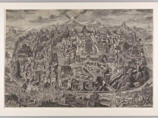 View of Jerusalem with scenes from the life and passion of Christ