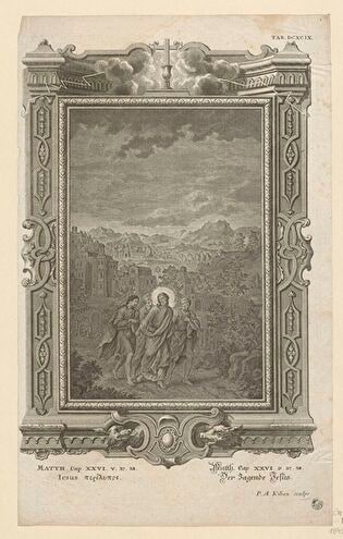 Chrystus i Apostołowie w drodze do ogrodu Getsemani