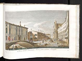 Widok Campo dei Gesuiti, w: Urbis Venetiarum prospectus celebriores ex Antonii Canal tabulis XL aere expressi ab Antonio Visentini