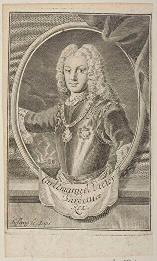 Portrait of Charles Emmanuel Victor, King of Sardinia