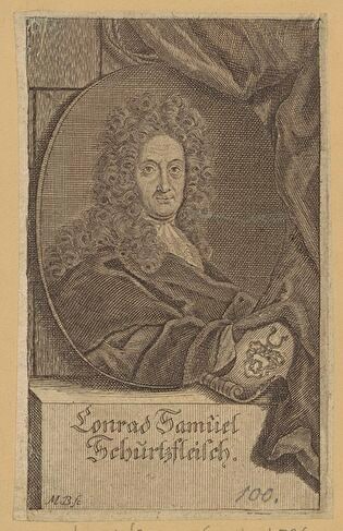 Portret: Conrad Samuel Schurzfleisch