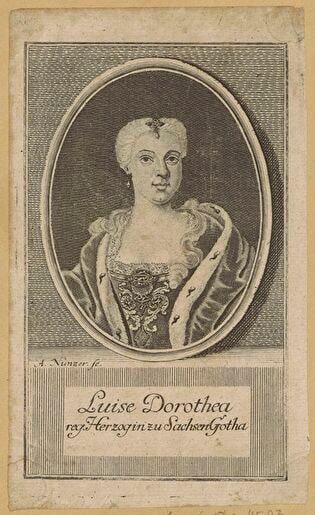 Luise Dorothea. Reg. Herzogin zu Sachsen Gotha