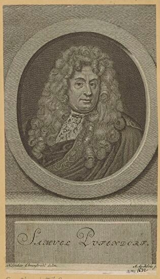 Portret w owalu: Samuel von Pufendorf