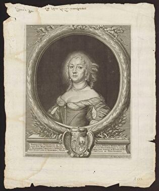 Portret: Maria Francesca von Baden (Holl. 376)