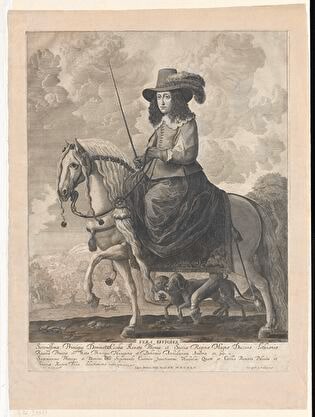 Equestrian Portrait of Queen Cecilia Renata