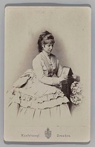 Portrait of Albertyna Zygmuntowa Wielopolska from the dukes of Montenuovo (1853-1895)