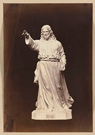 Photo of a sculpture by Wiktor Brodzki “Christ blessing” from 1861