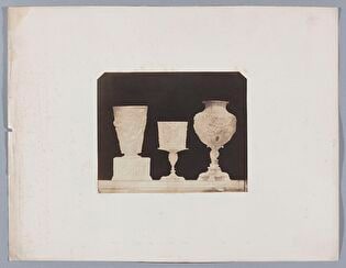Gilded products (two chalices, large drinking glass and decorative box) from the collection of the Minutoli Institut, Liegnitz (now Legnica, Poland)