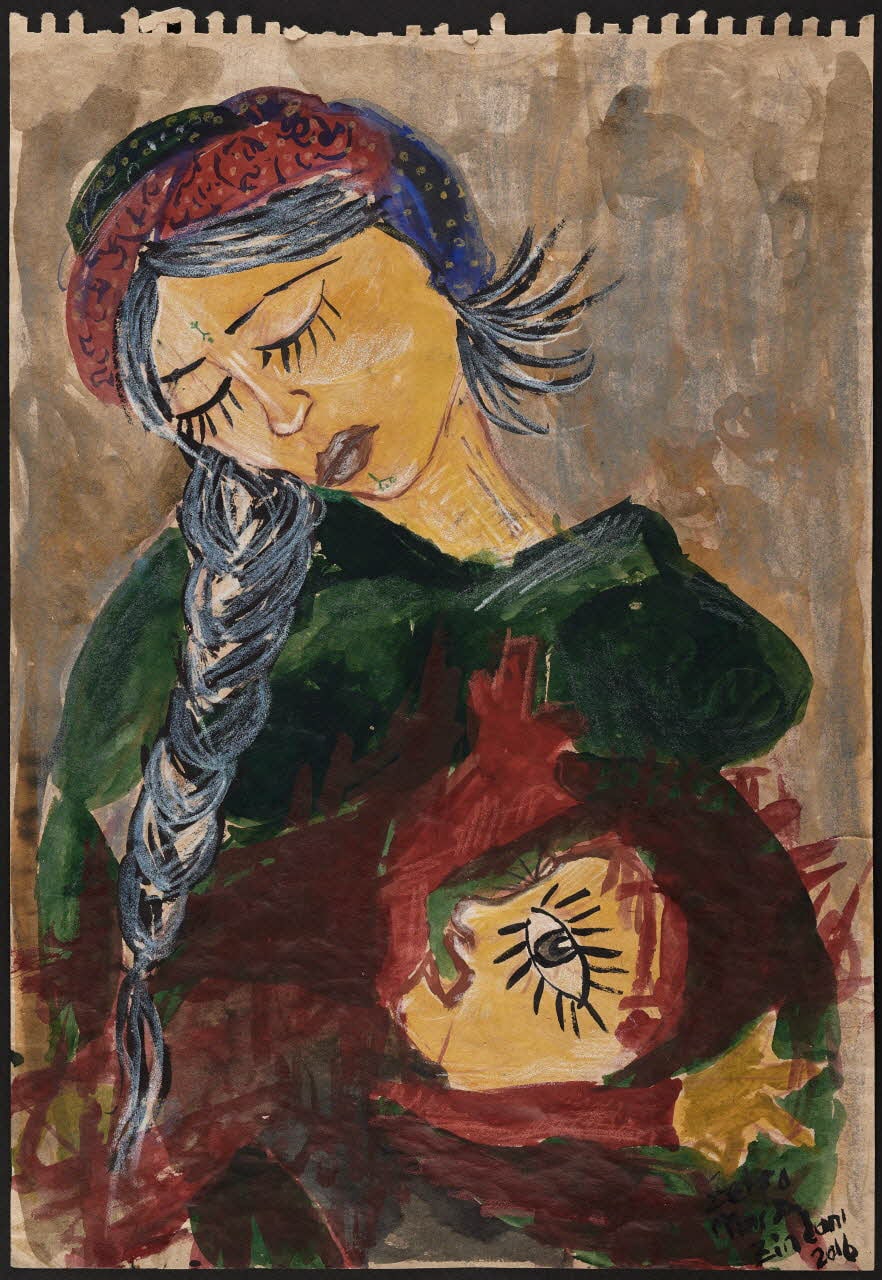 Femme à la tresse et enfant