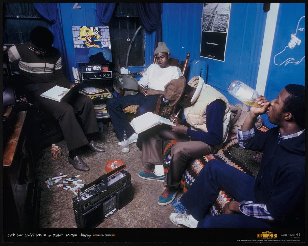 Black Book sketch session in Dondi's bedroom