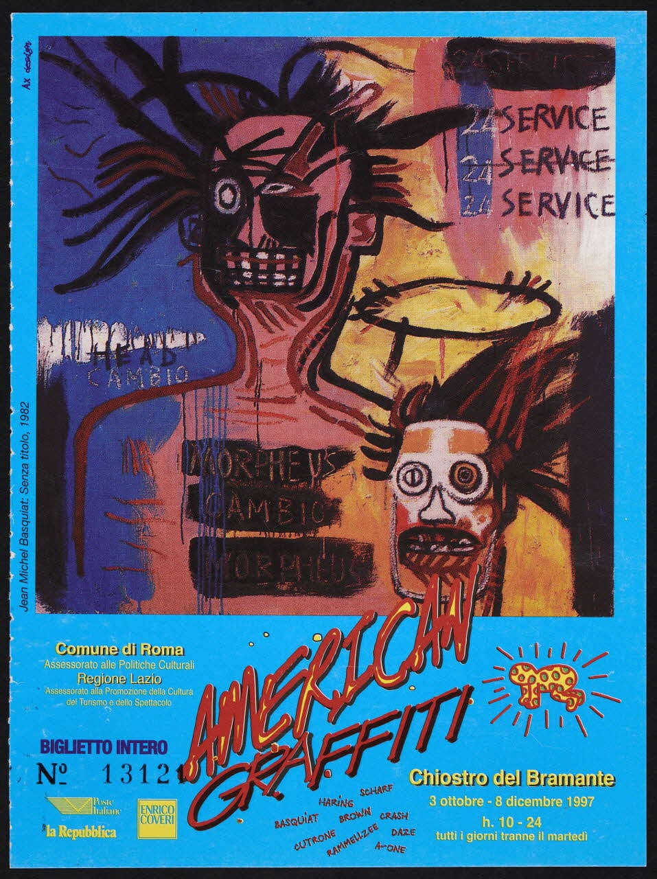 Ticket d'entrée à l'exposition American Graffiti