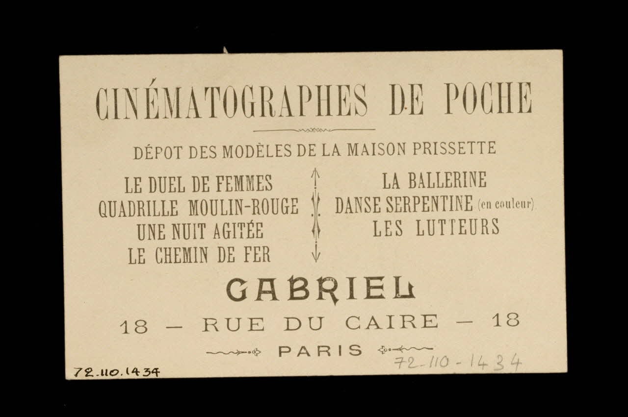 farces et attrapes, carte publicitaire