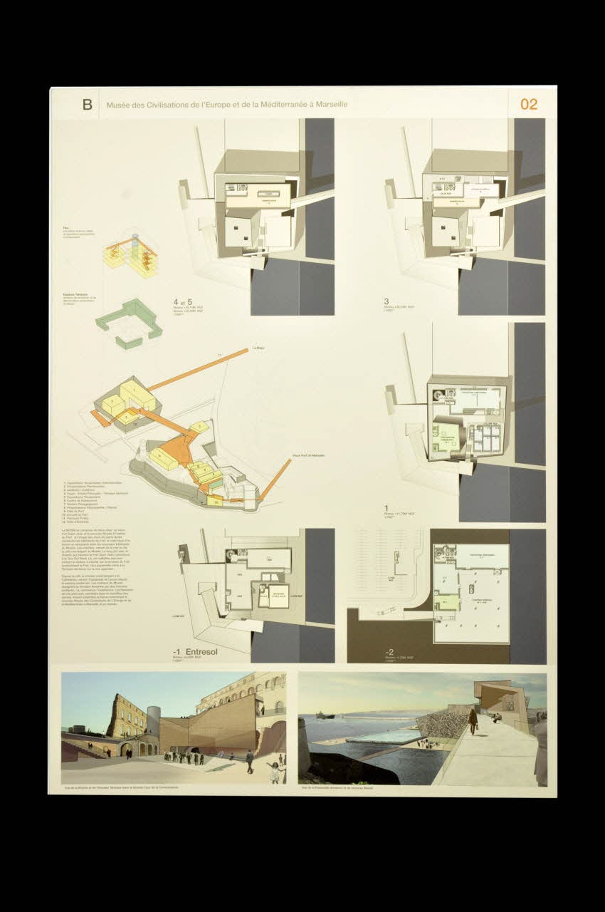 Projet du concours d'architecture pour le Mucem J4