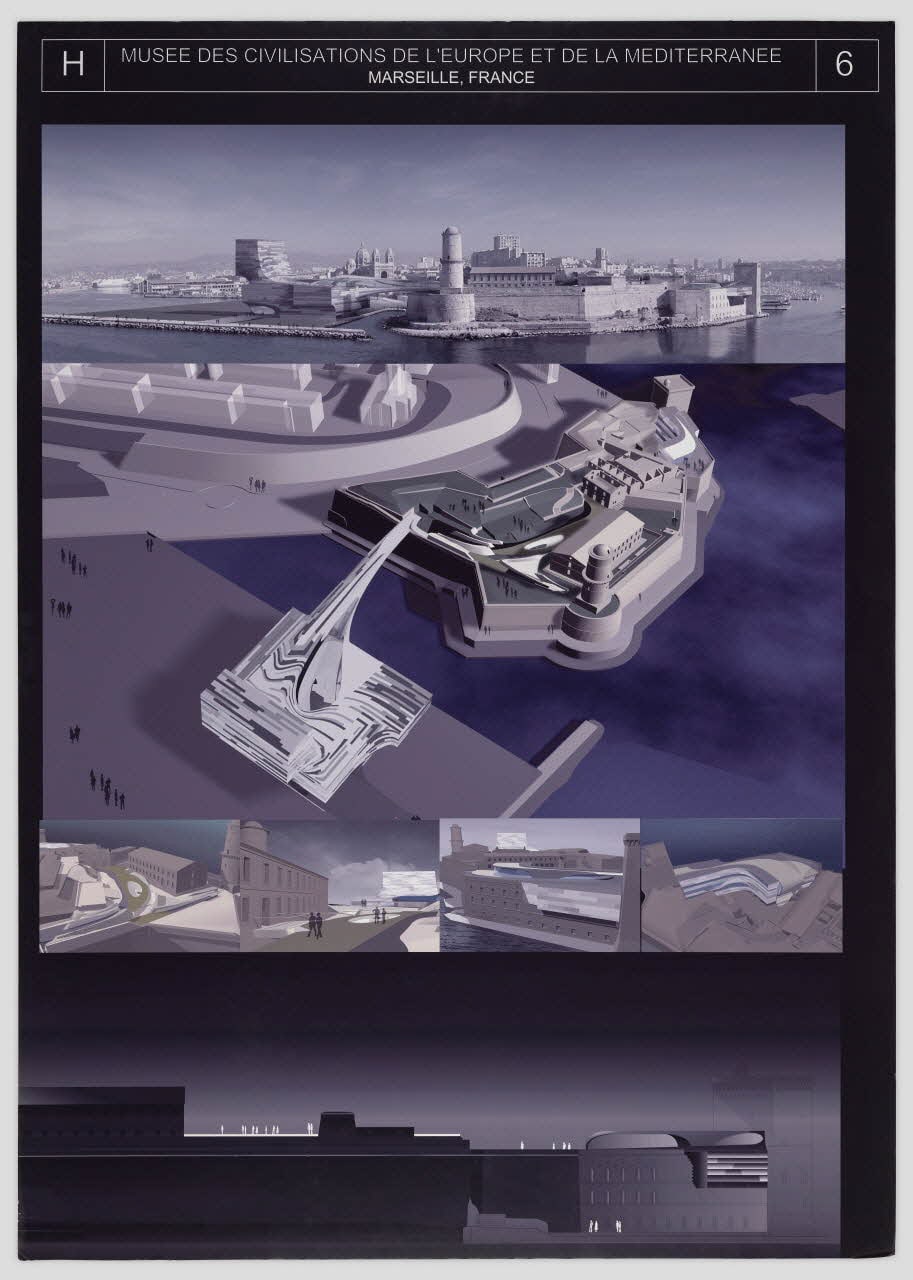 Projet du concours d'architecture pour le Mucem J4