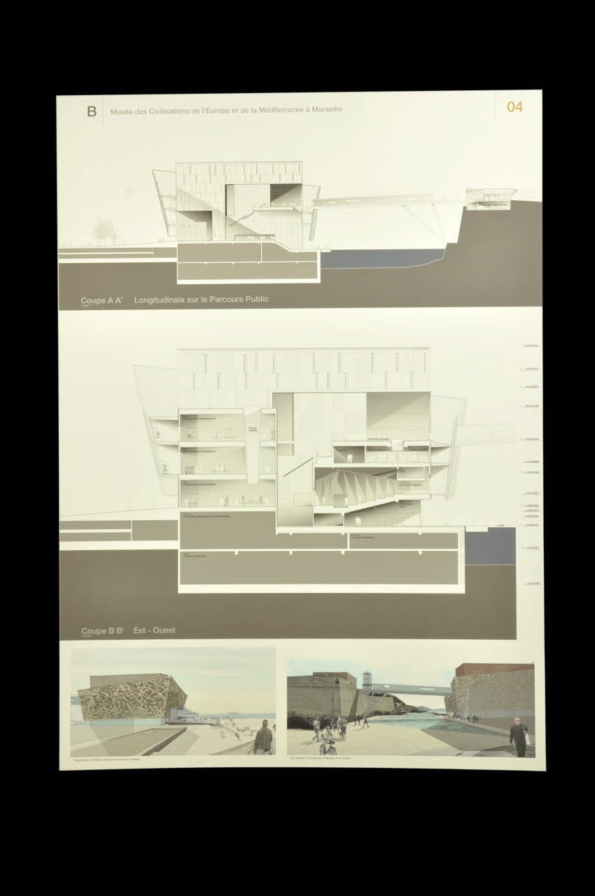 Projet du concours d'architecture pour le Mucem J4