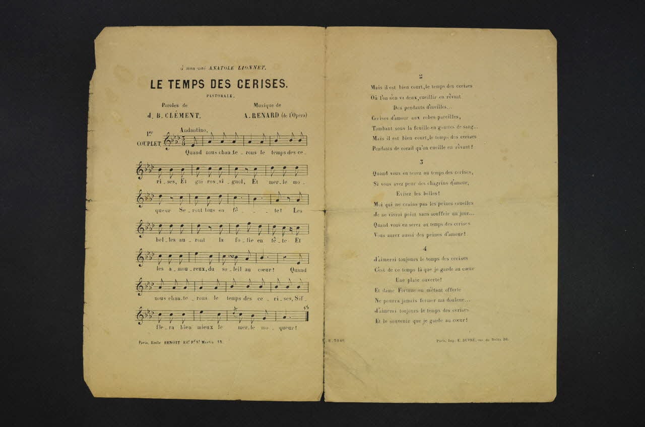 petit format, Le temps des cerises