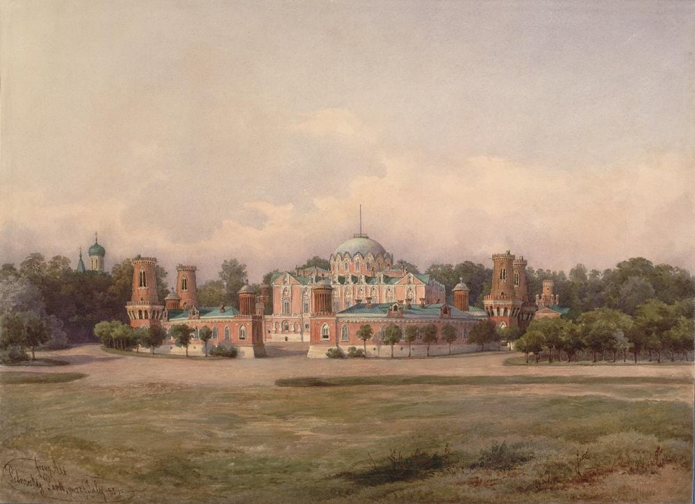 Watercolour “Peter the Great Palace in Moscow”