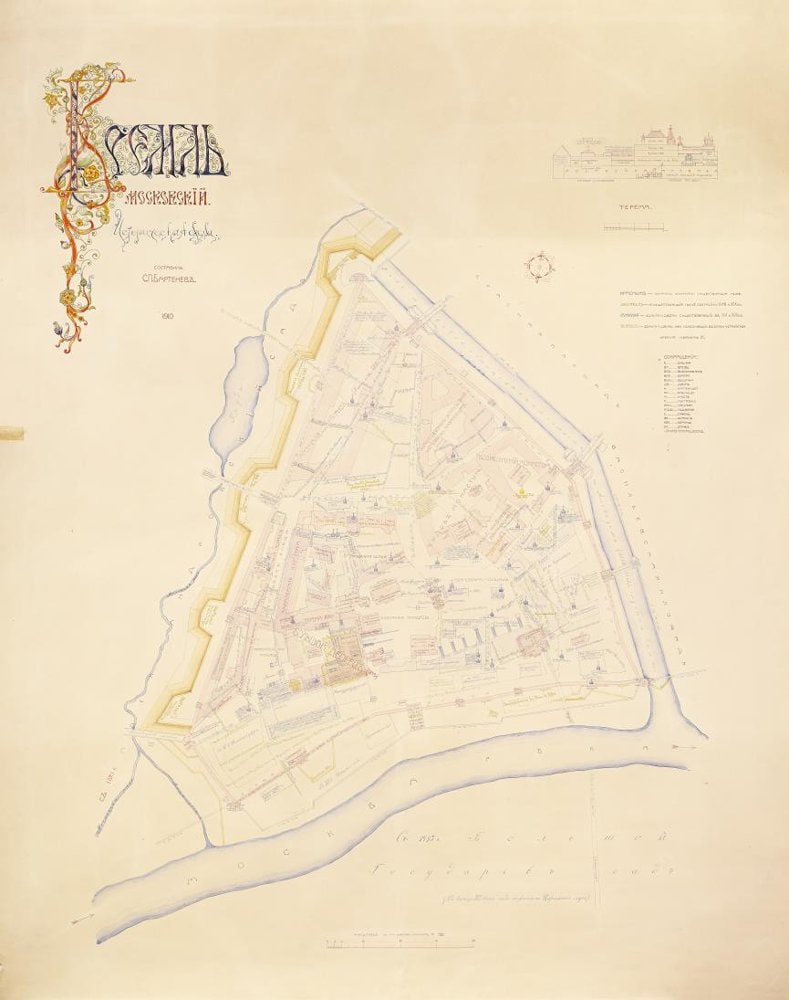 Historical layout of the Moscow Kremlin