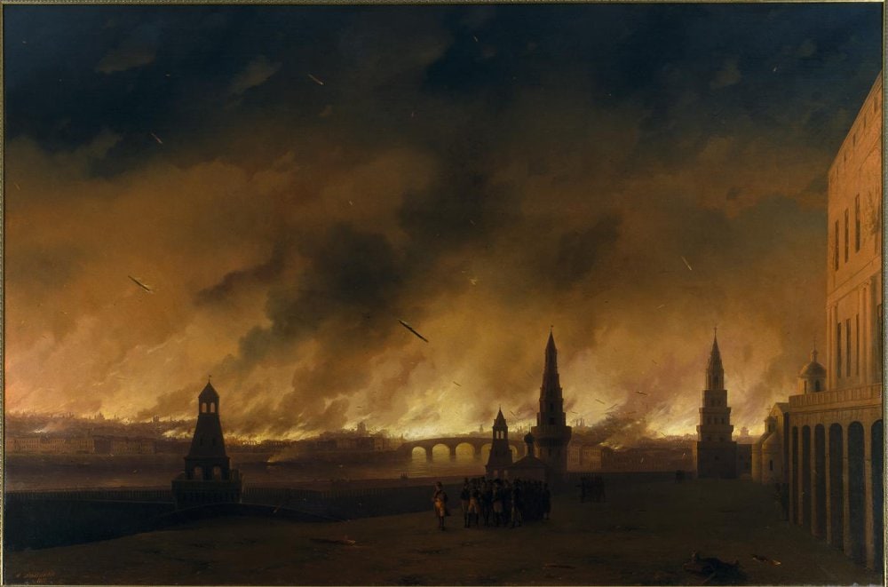 Picture. The Fire of Moscow in 1812