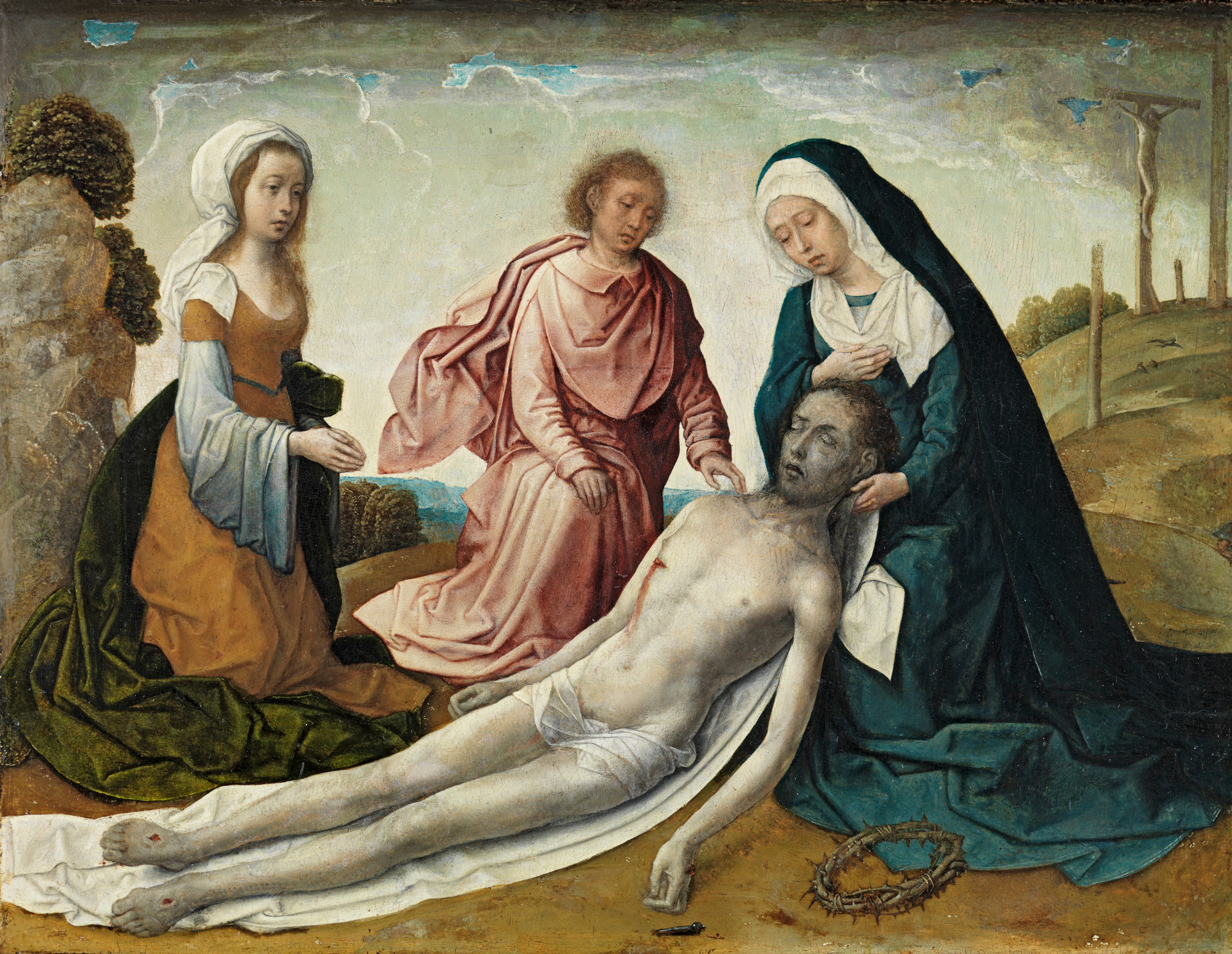 The Lamentation over the dead Christ