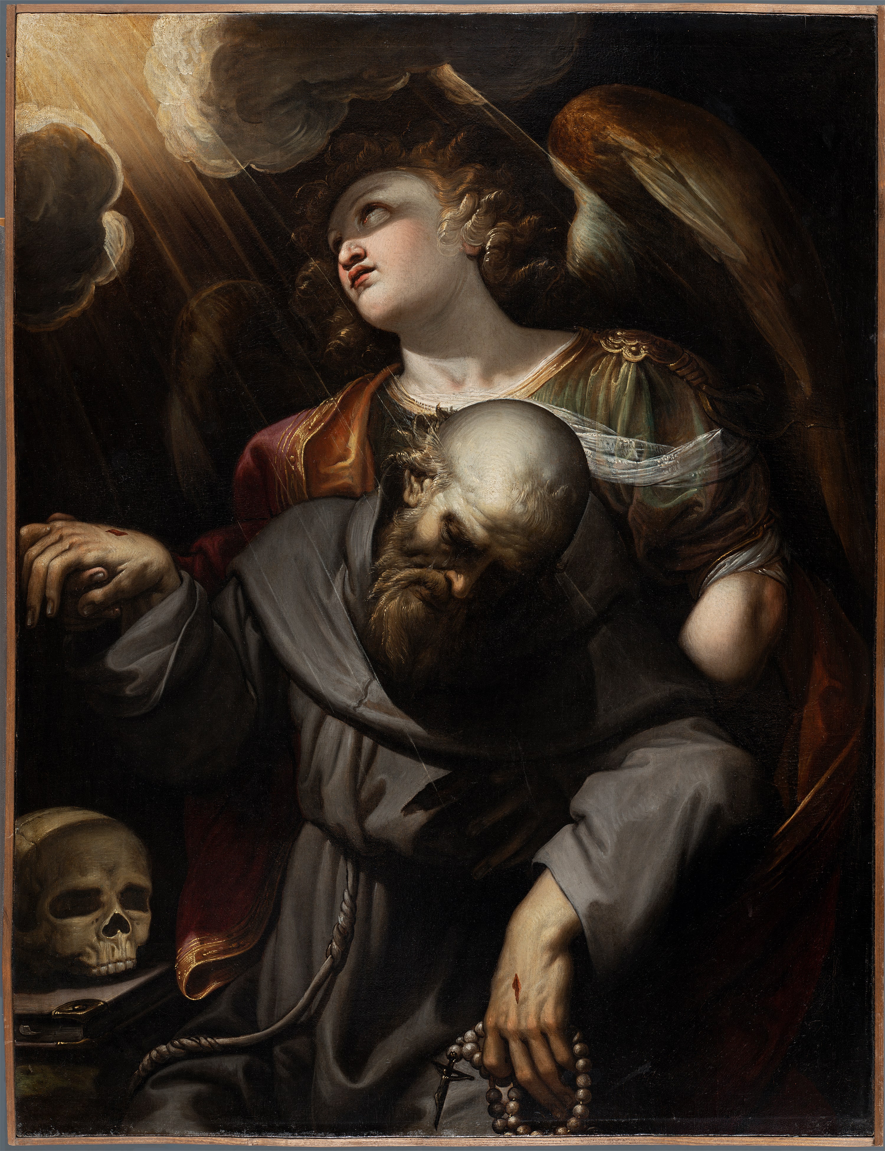 Saint Francis with the Stigmata, held up by an Angel