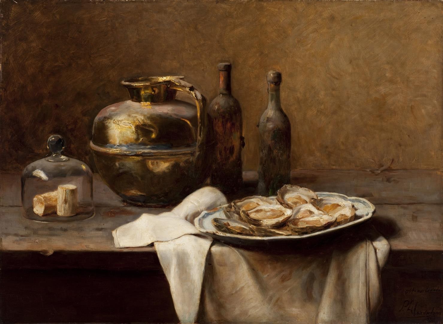 Huitres et cuivre [Ostras e cobre]