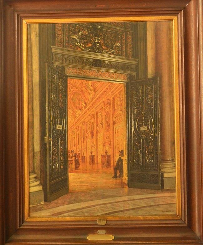Entrée de la Galerie d'Apollon au Musée du Louvre [Entrada da Galeria de Apolo no musée du Louvre]