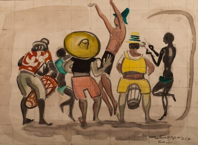 Estudo para cena de carnaval
