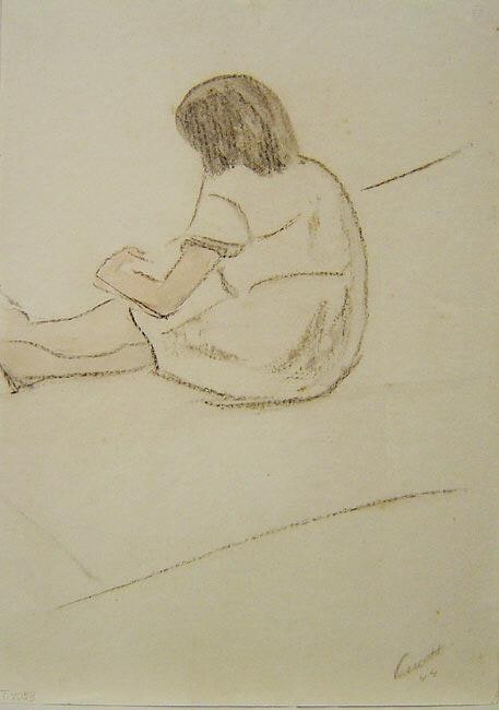 Figura feminina sentada