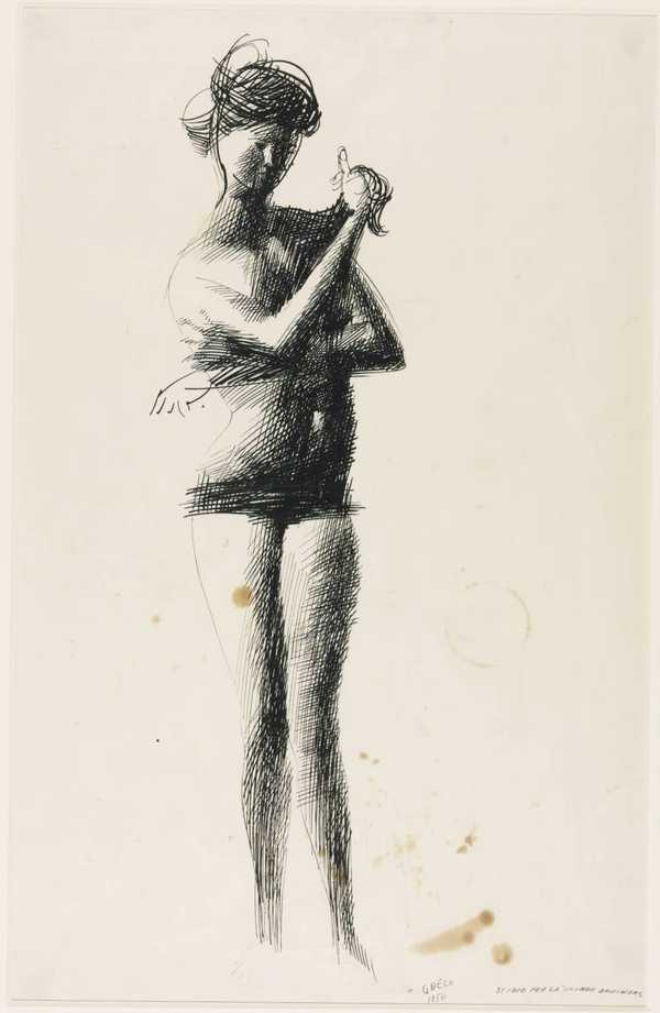 Two Drawings for Large Bather I
