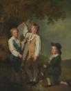 Three Children of Richard Arkwright with a Kite