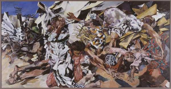 ‘The Bombing of Sakiet‘, Peter de Francia, 1959 | Tate