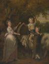 Three Children of Richard Arkwright with a Goat
