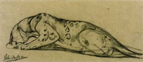 ‘Leopard Drinking‘, John Macallan Swan | Tate