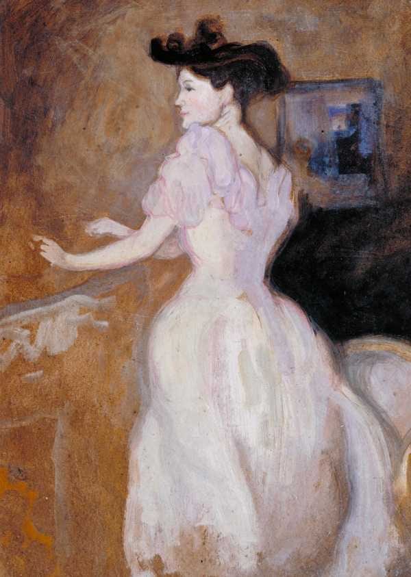 ‘Portrait Study‘, Charles Conder, c.1901–6 | Tate