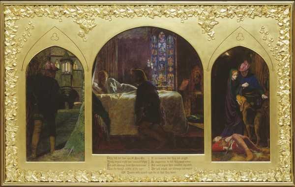 ‘The Eve of St Agnes‘, Arthur Hughes, 1856 | Tate