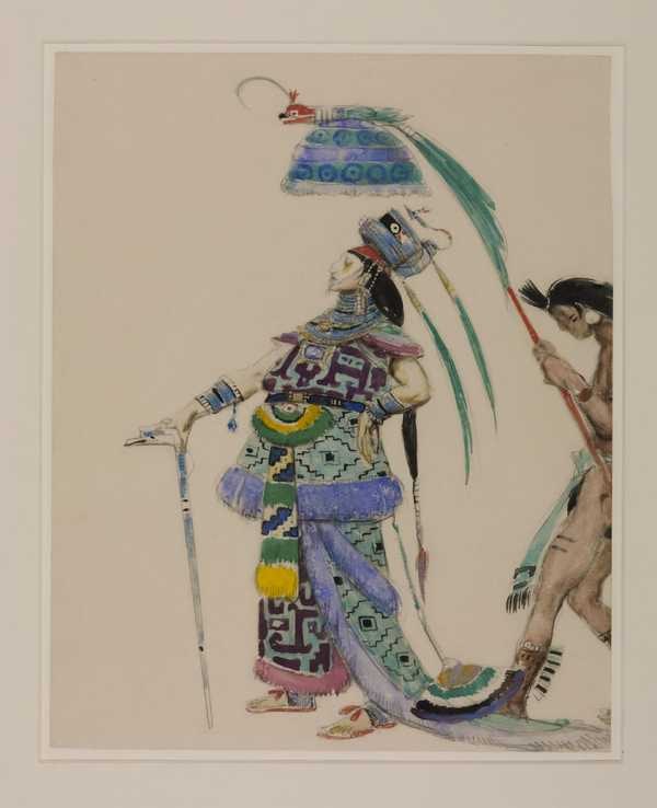 ‘Costume Design for ‘Montezuma’‘, Charles Ricketts, c.1925–6 | Tate