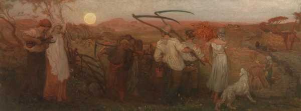 ‘The Harvest Moon‘, George Mason, exhibited 1872 | Tate