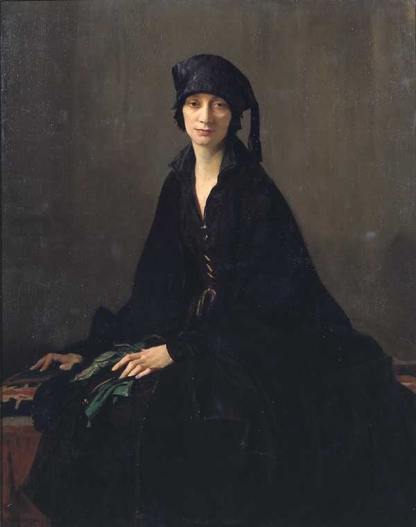 ‘A Lady in Black‘, George Spencer Watson, 1922 | Tate