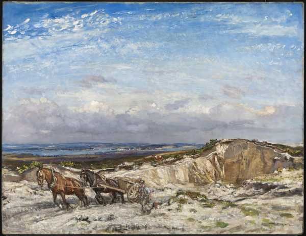 ‘Carting Sand‘, Sir Walter Russell, exhibited 1910 | Tate