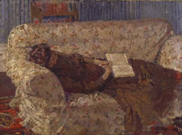 ‘Lady on a Sofa‘, Harold Gilman, c.1910 | Tate