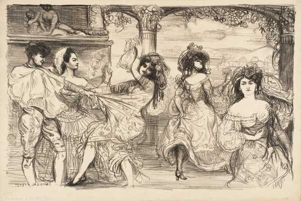 ‘Spanish Set‘, Charles Conder, 1905 | Tate