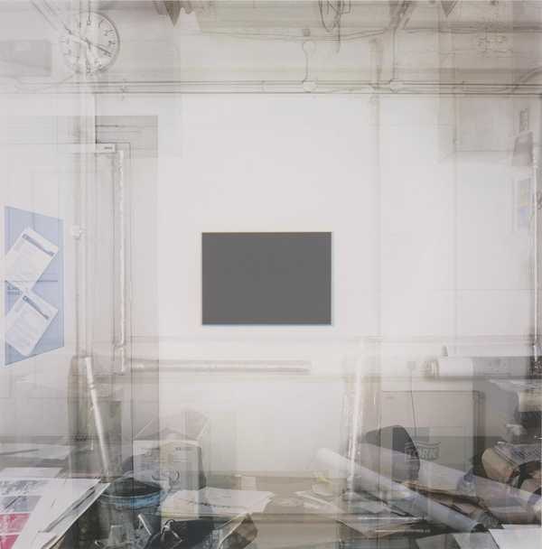 ‘Four Monochromes Not Registered (Cyan Over Yellow Over Magenta Over Black)‘, John Hilliard, 2004 | Tate
