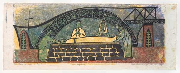 Jesus is laid in the tomb