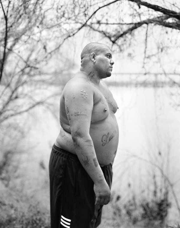 Man by the river, Richmond, Virginia