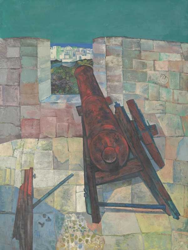 ‘Portuguese Cannon, Mazagan, Morocco‘, John Minton, 1953 | Tate