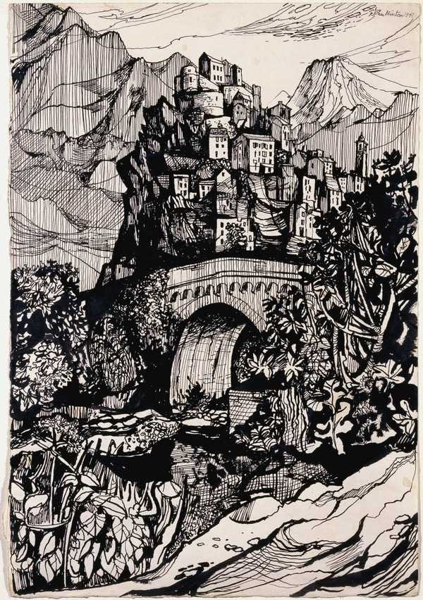 ‘Corte, Corsica‘, John Minton, 1947 | Tate