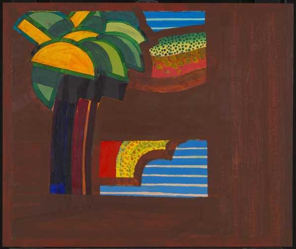 ‘In a Hotel Garden‘, Howard Hodgkin, 1974 | Tate